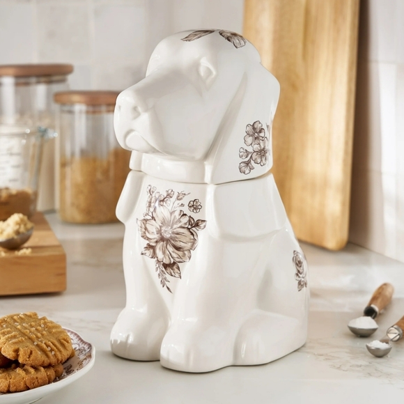 💕 2025 The Pioneer Woman Agatha Brown Charlie Dog Cookie Jar - Picture 1 of 4